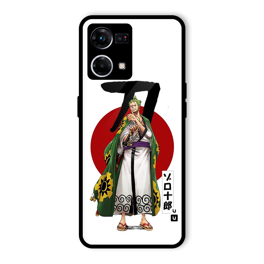 Zoro Stance Glass Back Case for Oppo F21s Pro 4G