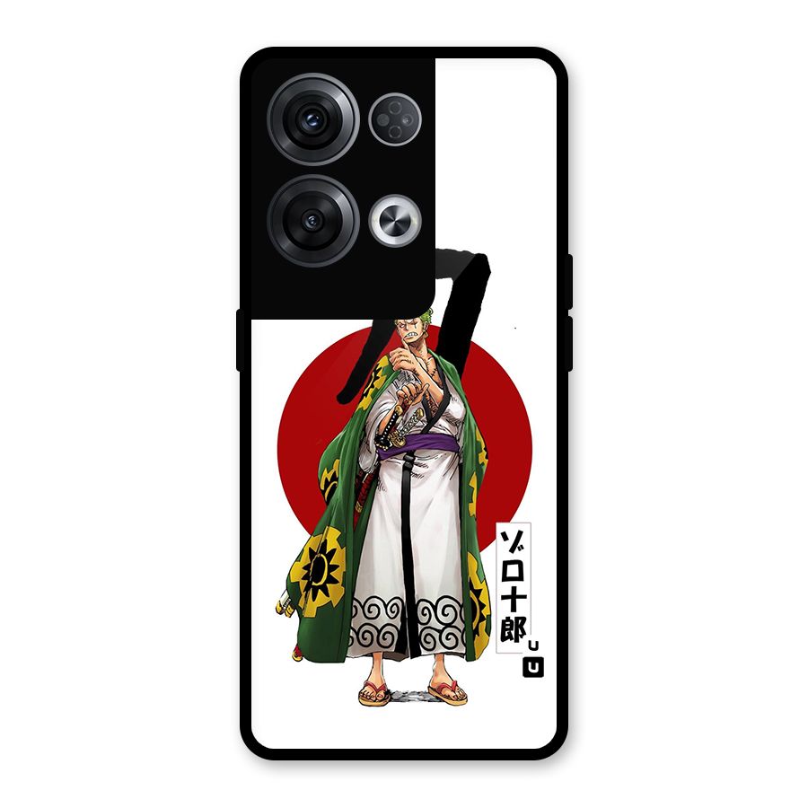 Zoro Stance Glass Back Case for Oppo Reno8 Pro 5G