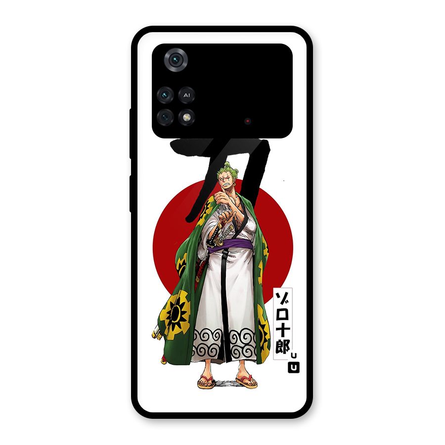 Zoro Stance Glass Back Case for Poco M4 Pro 4G