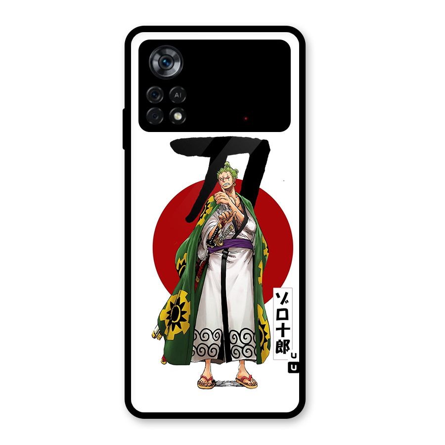 Zoro Stance Glass Back Case for Poco X4 Pro 5G
