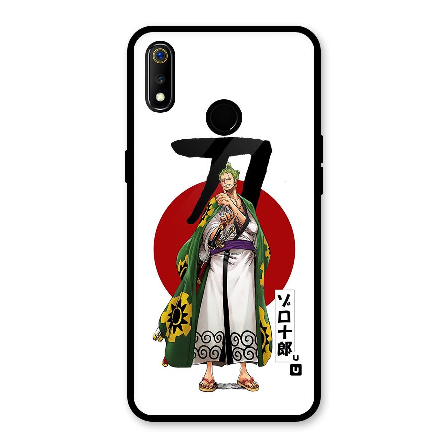 Zoro Stance Glass Back Case for Realme 3i