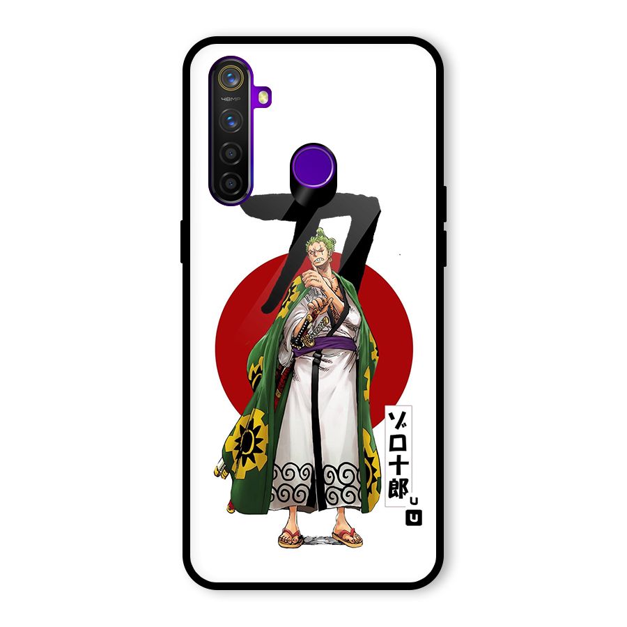 Zoro Stance Glass Back Case for Realme 5 Pro