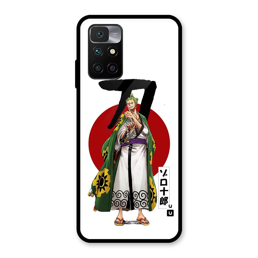 Zoro Stance Glass Back Case for Redmi 10 Prime