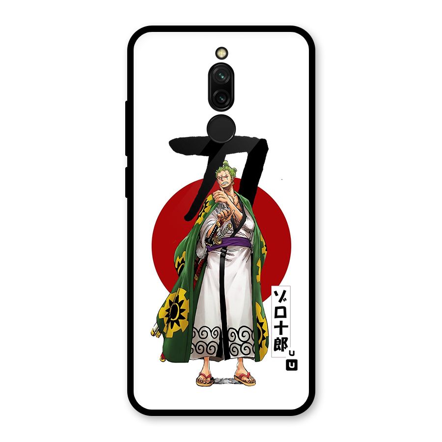 Zoro Stance Glass Back Case for Redmi 8