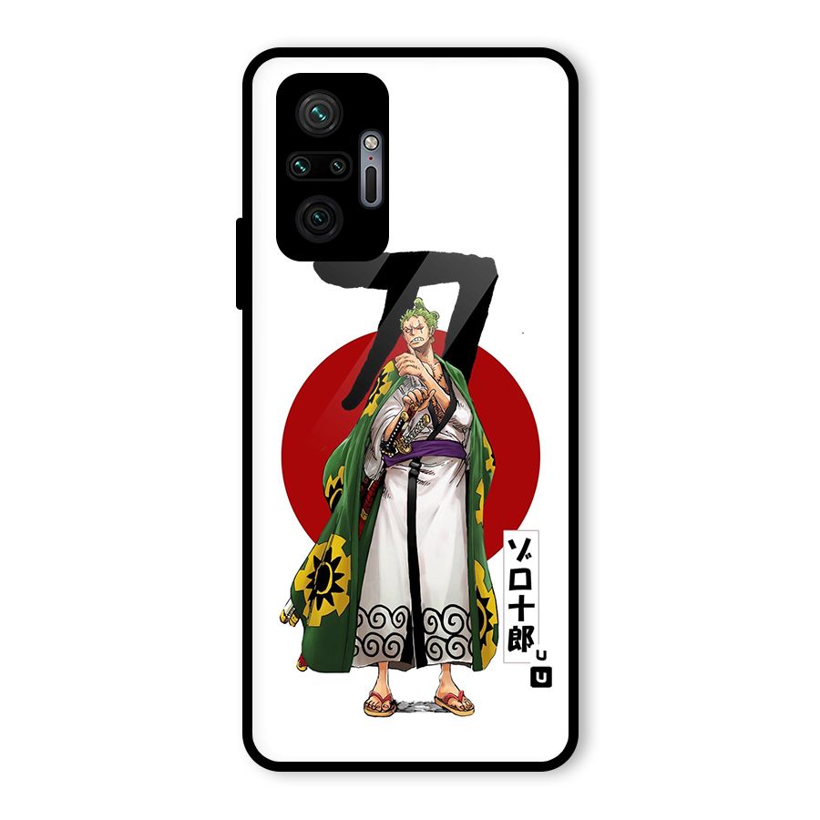 Zoro Stance Glass Back Case for Redmi Note 10 Pro Max