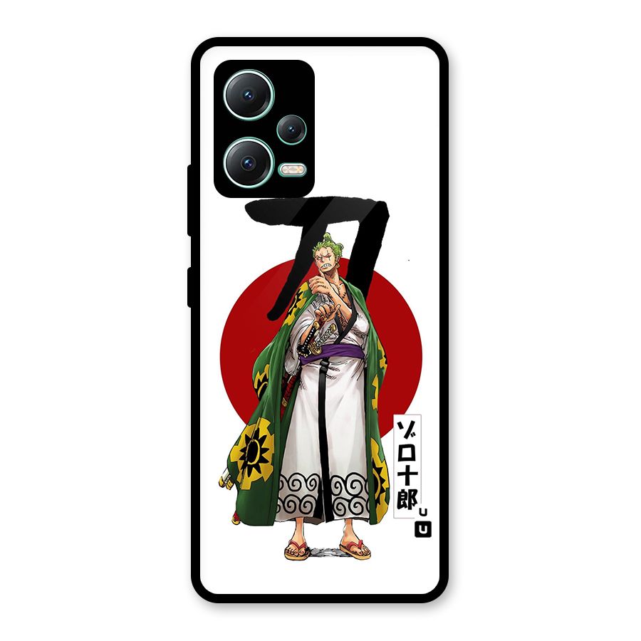 Zoro Stance Glass Back Case for Redmi Note 12 5G