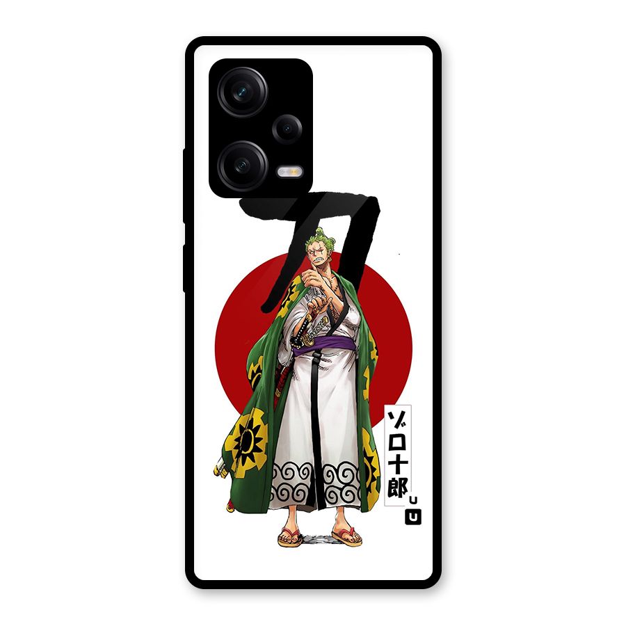 Zoro Stance Glass Back Case for Redmi Note 12 Pro