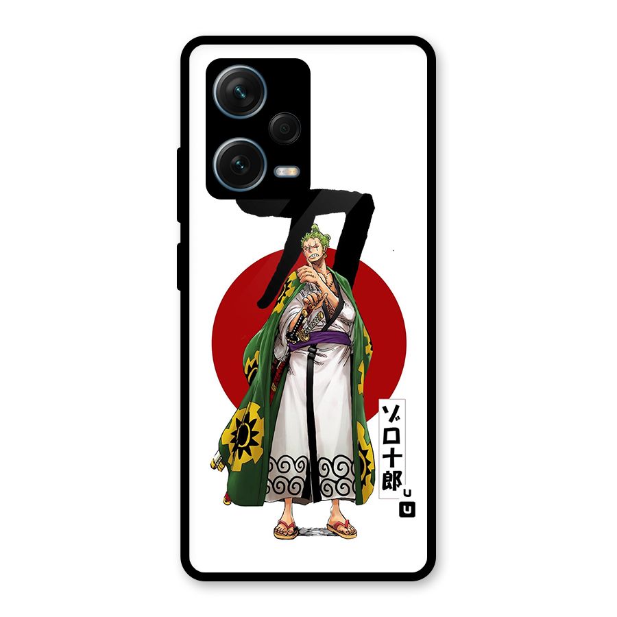 Zoro Stance Glass Back Case for Redmi Note 12 Pro Plus 5G