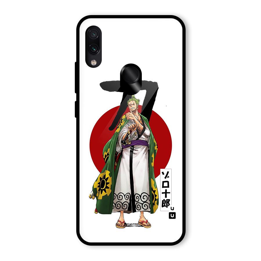 Zoro Stance Glass Back Case for Redmi Note 7