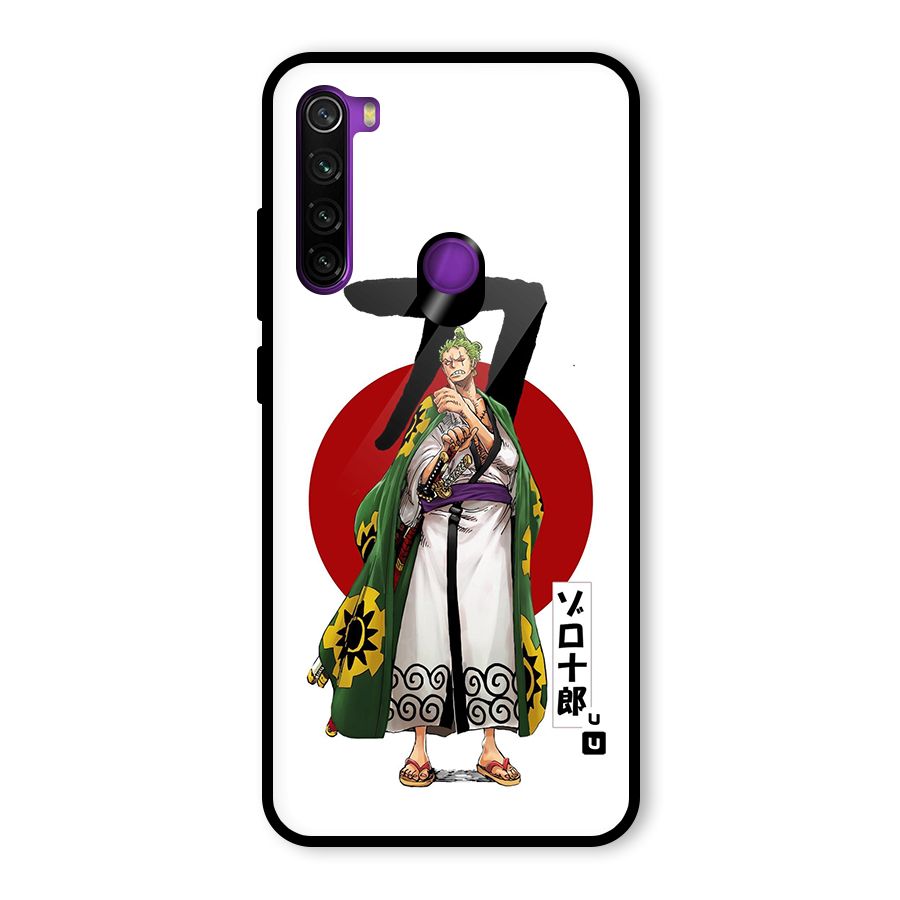 Zoro Stance Glass Back Case for Redmi Note 8