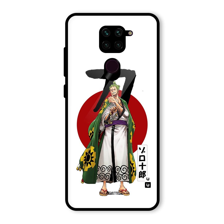 Zoro Stance Glass Back Case for Redmi Note 9