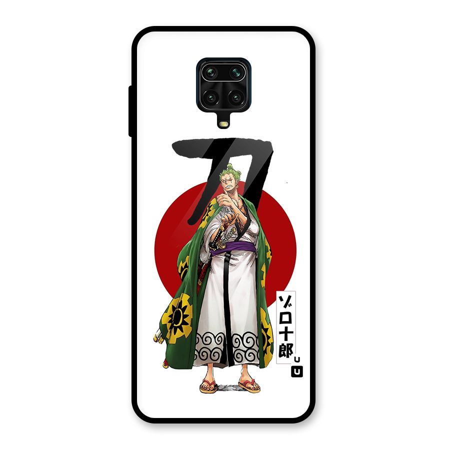 Zoro Stance Glass Back Case for Redmi Note 9 Pro