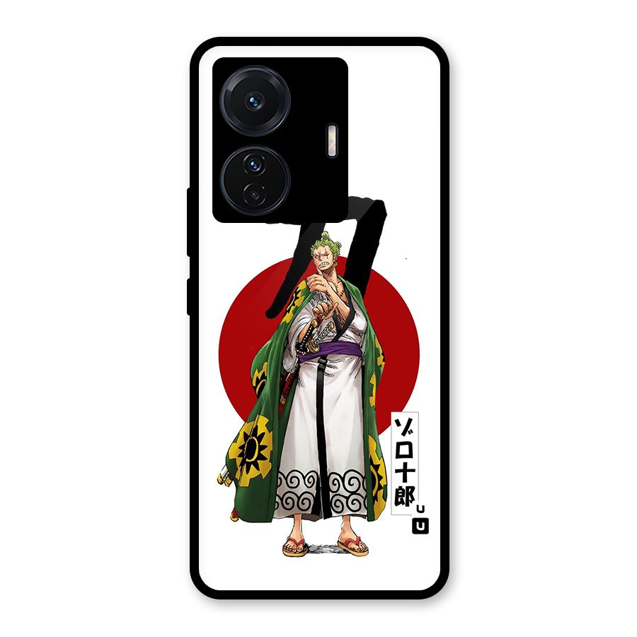 Zoro Stance Glass Back Case for Vivo T1 Pro
