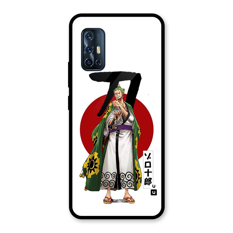Zoro Stance Glass Back Case for Vivo V17
