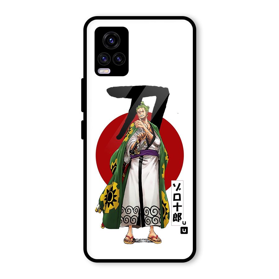 Zoro Stance Glass Back Case for Vivo V20