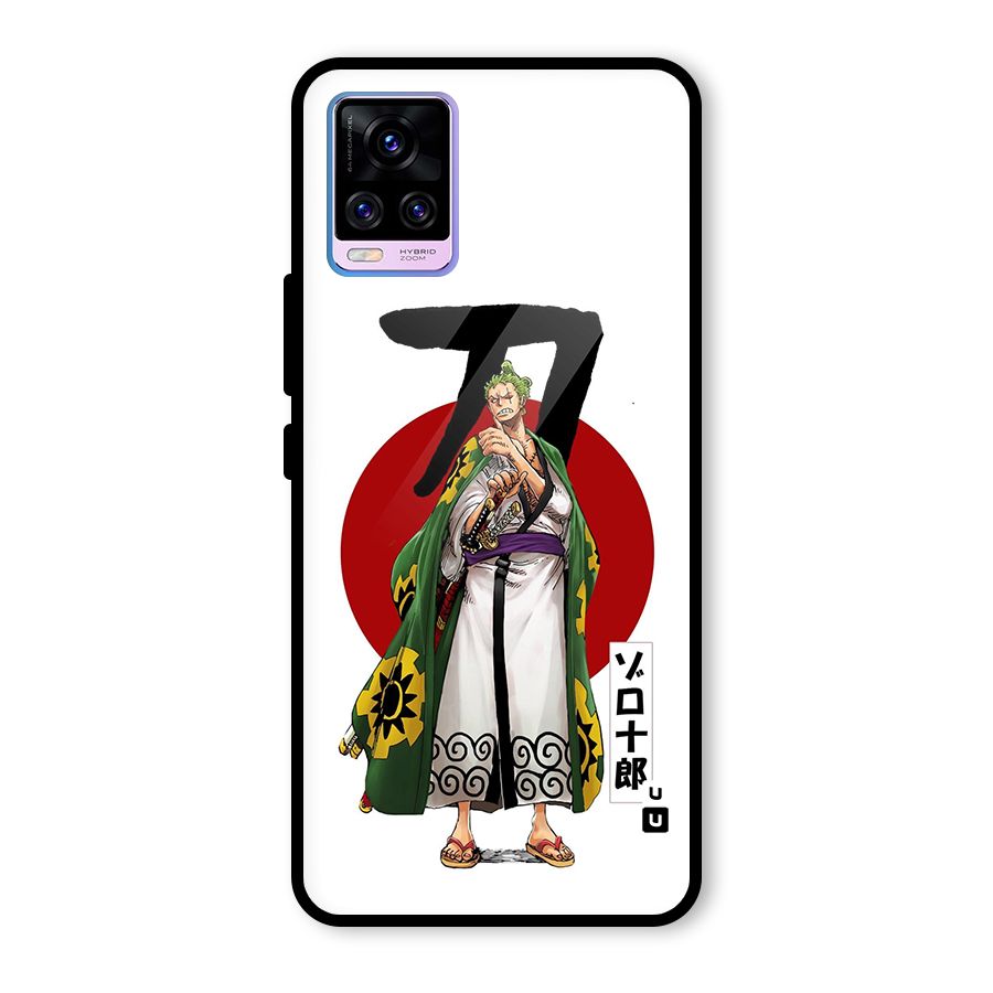 Zoro Stance Glass Back Case for Vivo V20 Pro