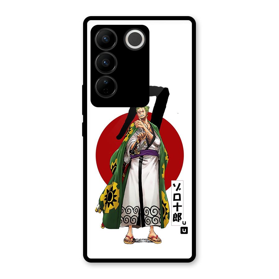 Zoro Stance Glass Back Case for Vivo V27