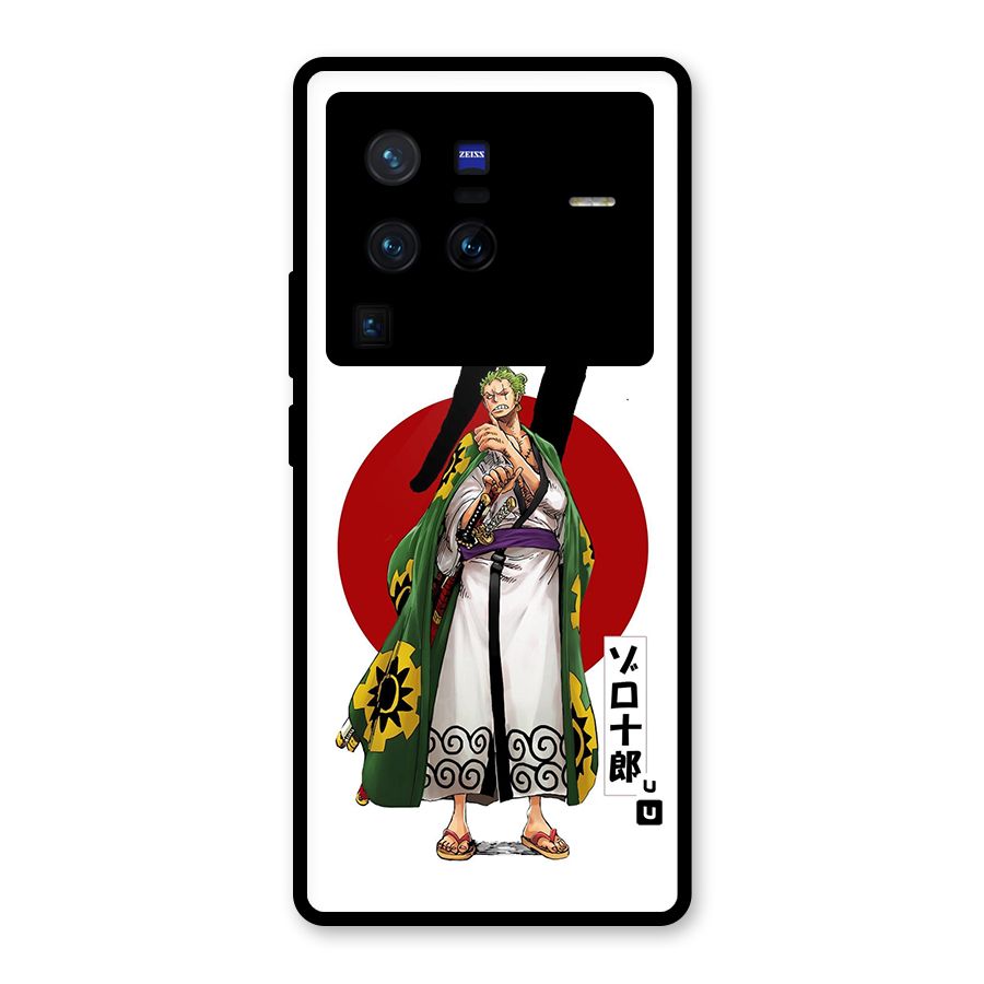Zoro Stance Glass Back Case for Vivo X80 Pro