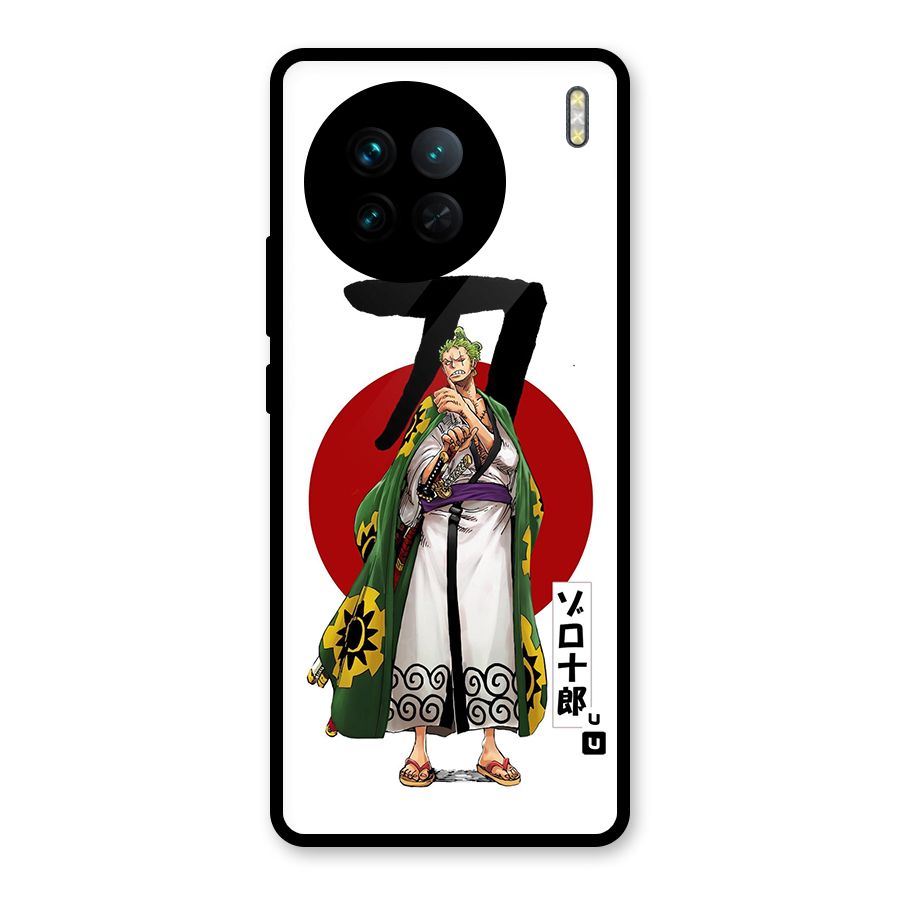 Zoro Stance Glass Back Case for Vivo X90