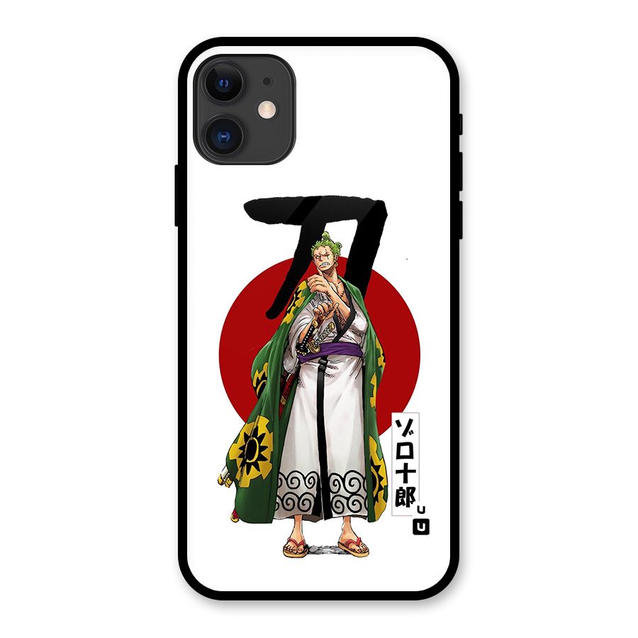 Zoro Stance Glass Back Case for iPhone 11