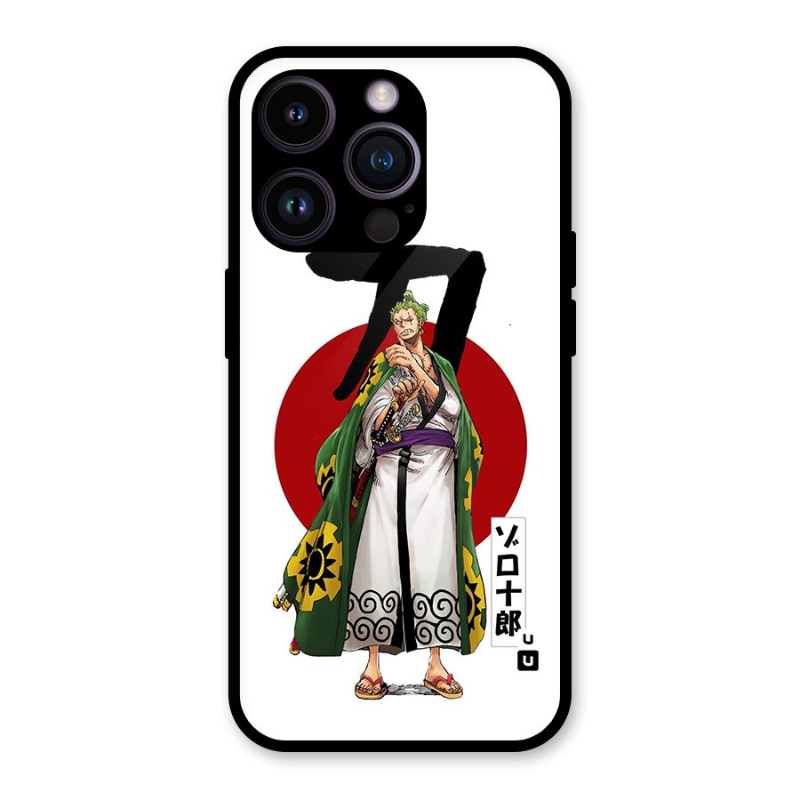 Zoro Stance Glass Back Case for iPhone 14 Pro