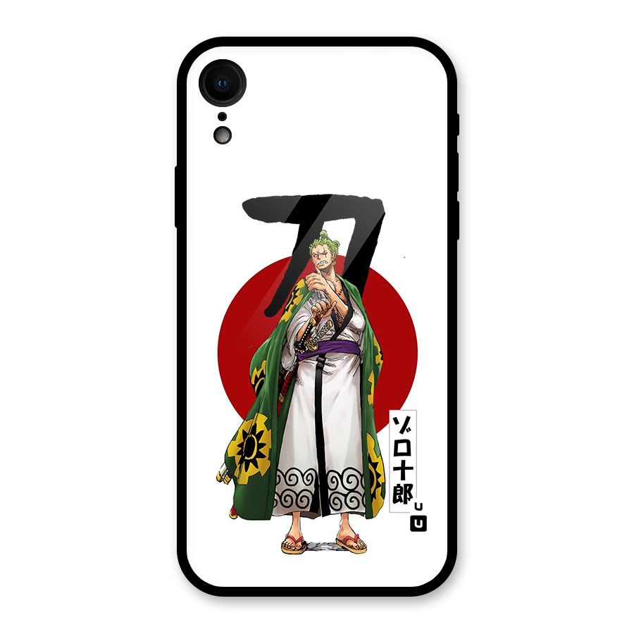 Zoro Stance Glass Back Case for iPhone XR