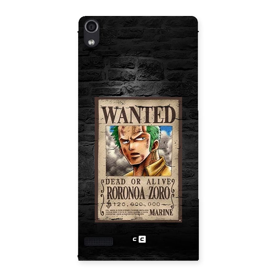 Zoro Wanted Back Case for Ascend P6