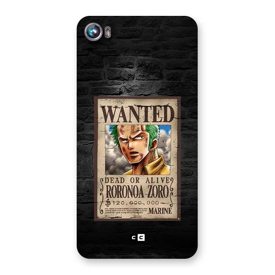 Zoro Wanted Back Case for Canvas Fire 4 (A107)