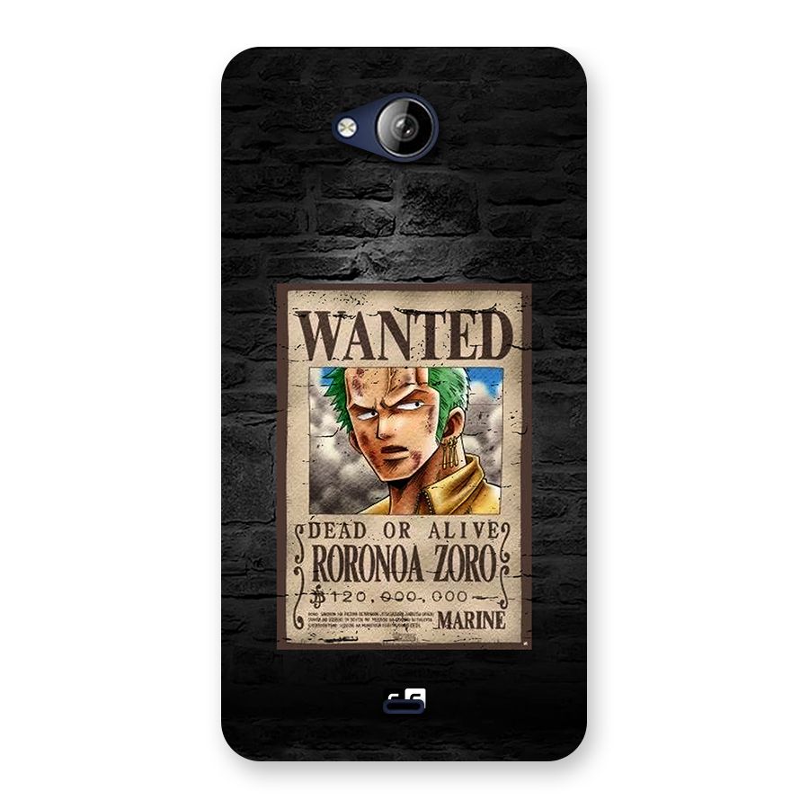 Zoro Wanted Back Case for Canvas Play Q355