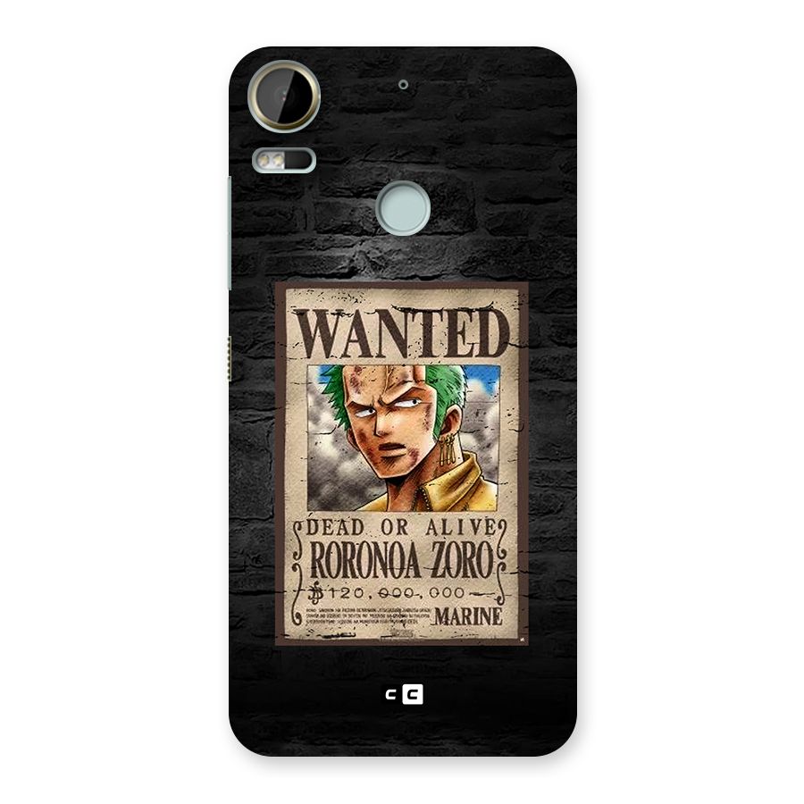 Zoro Wanted Back Case for Desire 10 Pro
