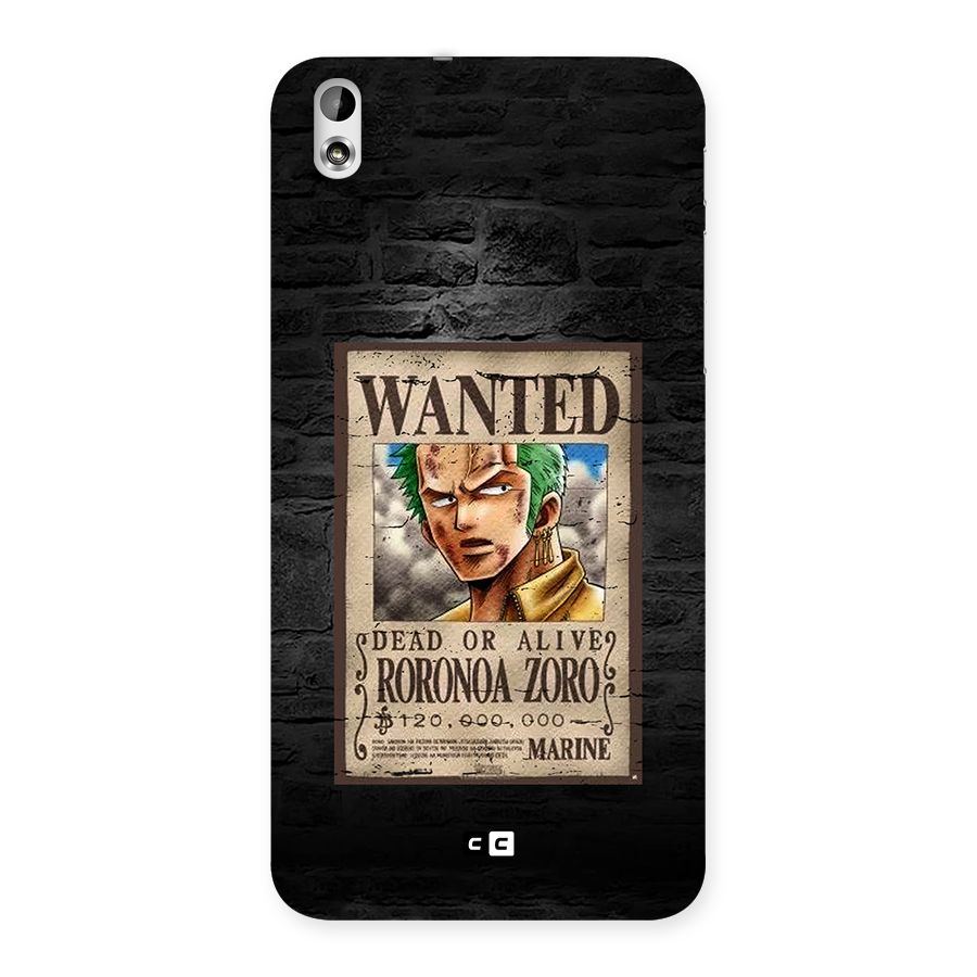 Zoro Wanted Back Case for Desire 816g