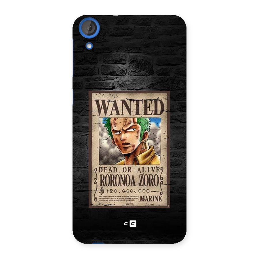 Zoro Wanted Back Case for Desire 820