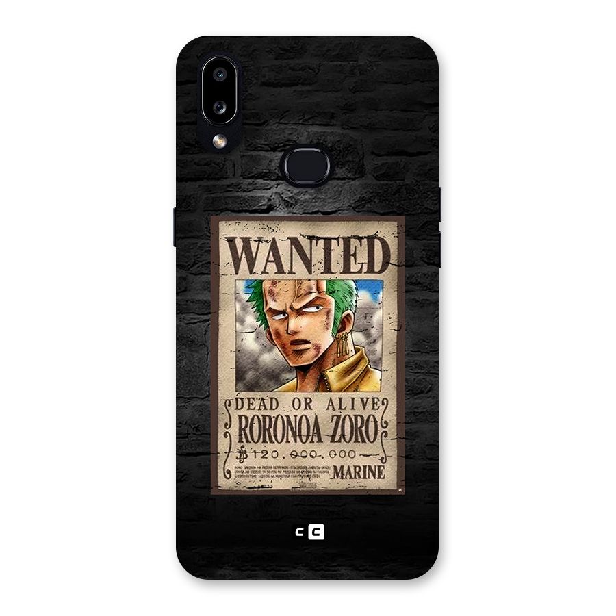 Zoro Wanted Back Case for Galaxy A10s