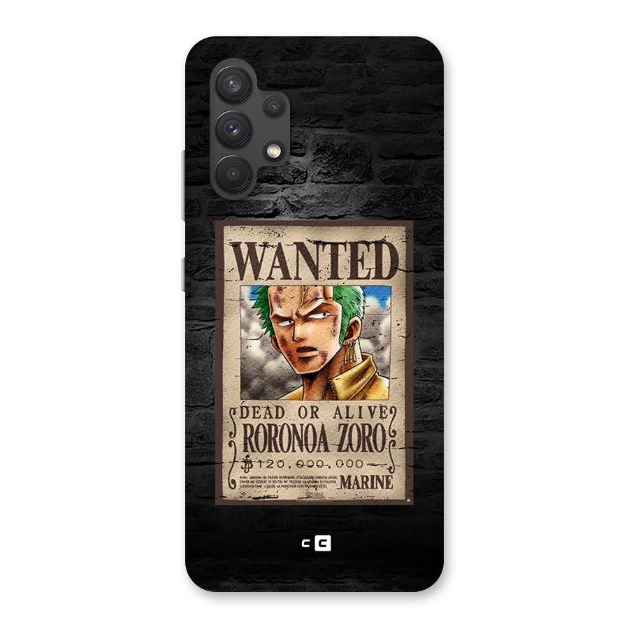 Zoro Wanted Back Case for Galaxy A32