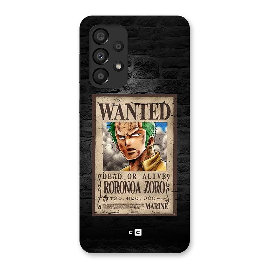 Zoro Wanted Back Case for Galaxy A33 5G