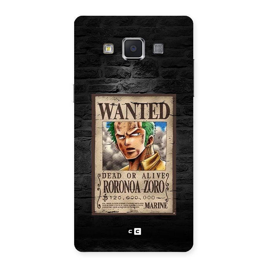Zoro Wanted Back Case for Galaxy A5