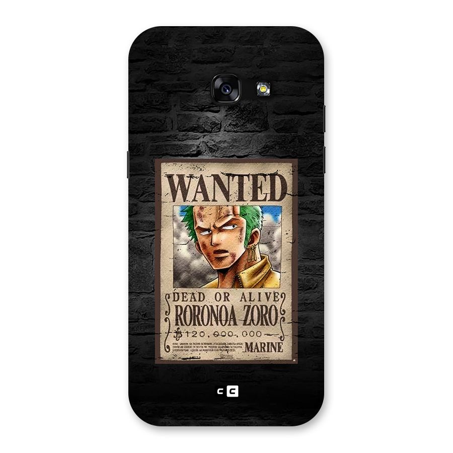 Zoro Wanted Back Case for Galaxy A5 2017
