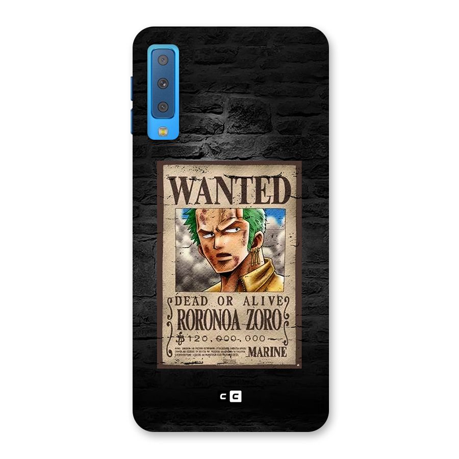 Zoro Wanted Back Case for Galaxy A7 (2018)
