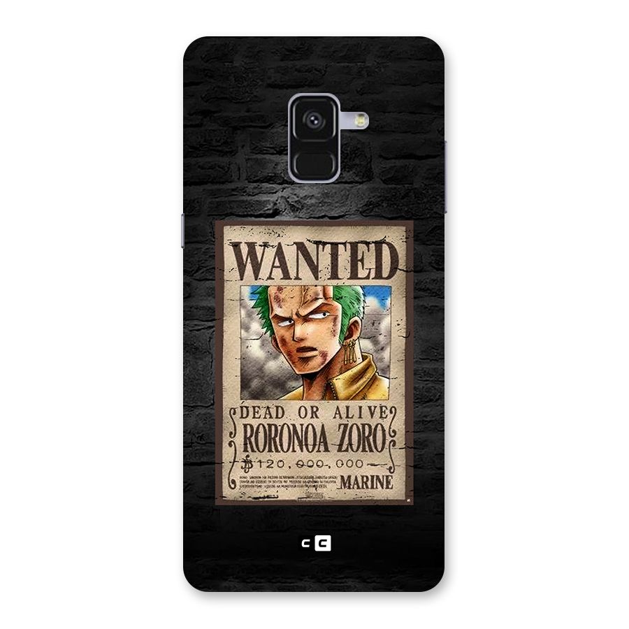 Zoro Wanted Back Case for Galaxy A8 Plus