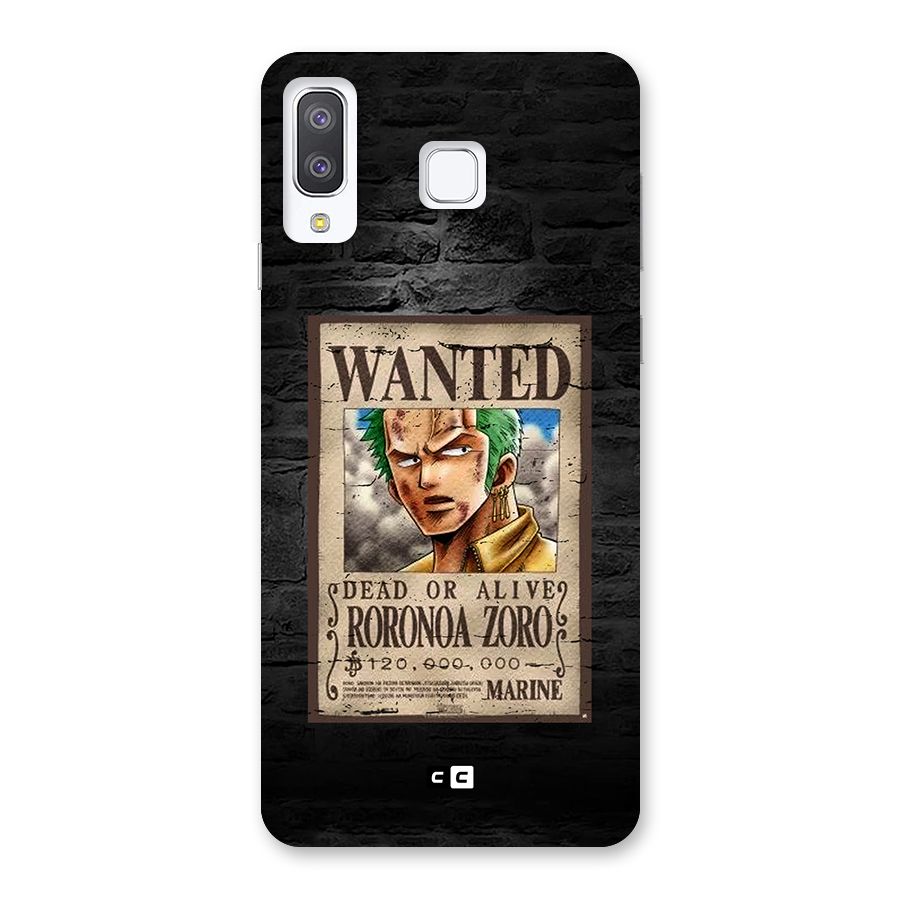 Zoro Wanted Back Case for Galaxy A8 Star