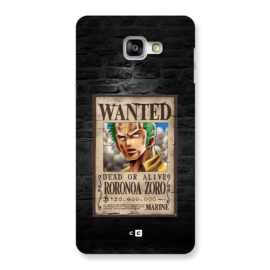 Zoro Wanted Back Case for Galaxy A9