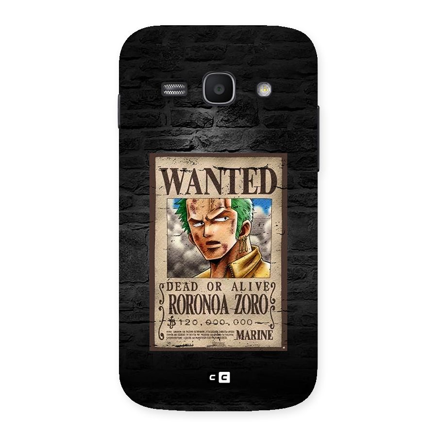 Zoro Wanted Back Case for Galaxy Ace3