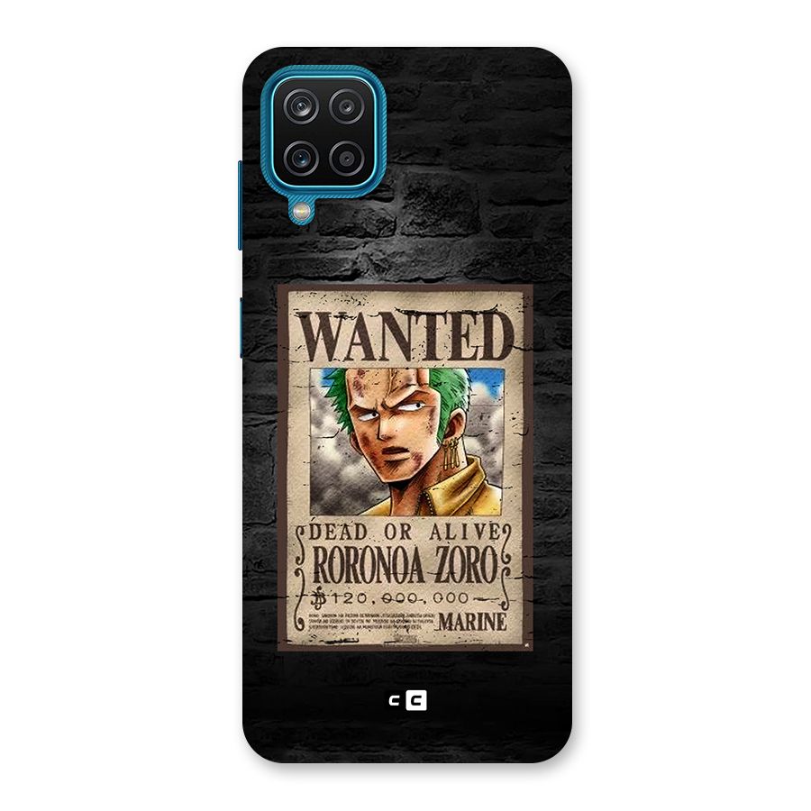 Zoro Wanted Back Case for Galaxy F12