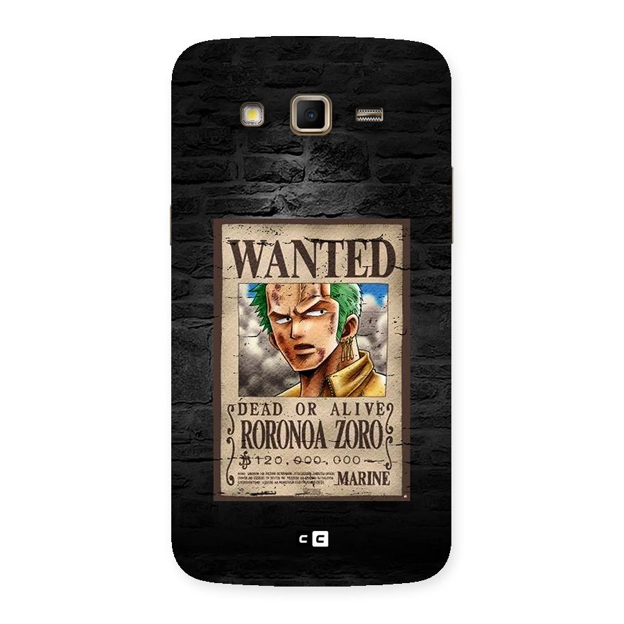 Zoro Wanted Back Case for Galaxy Grand 2