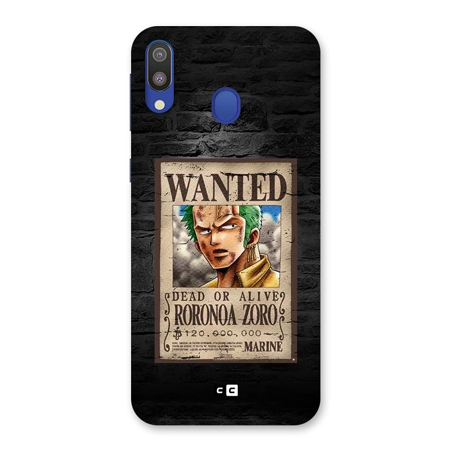 Zoro Wanted Back Case for Galaxy M20