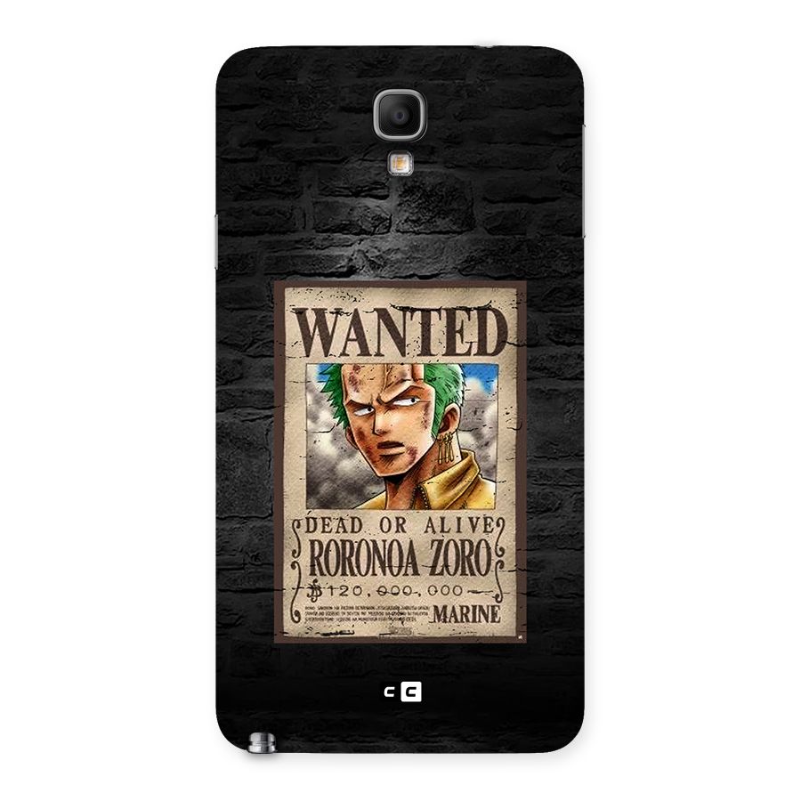 Zoro Wanted Back Case for Galaxy Note 3 Neo