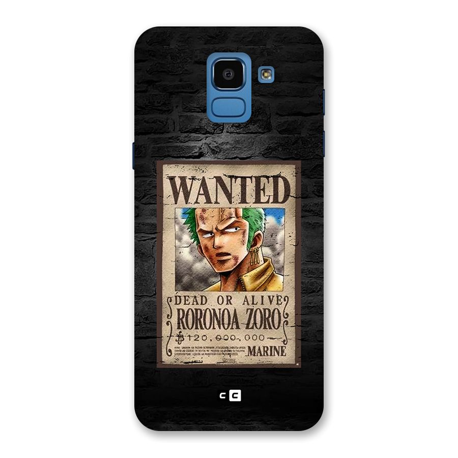 Zoro Wanted Back Case for Galaxy On6