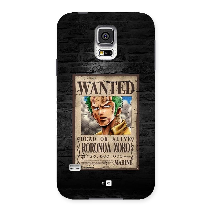 Zoro Wanted Back Case for Galaxy S5