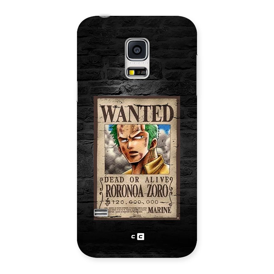 Zoro Wanted Back Case for Galaxy S5 Mini