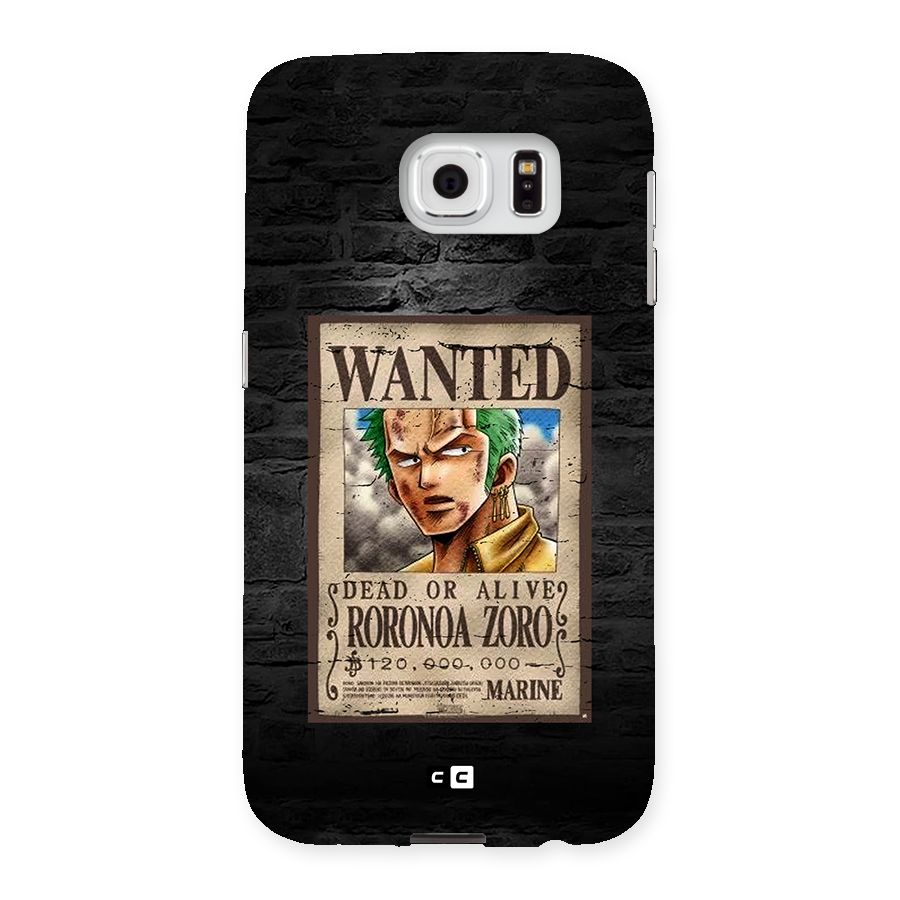 Zoro Wanted Back Case for Galaxy S6